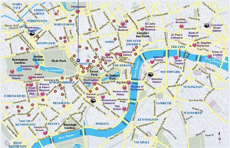 central london city map map  london political regional