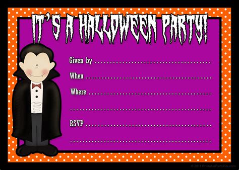 halloween birthday party invitations templates black purple