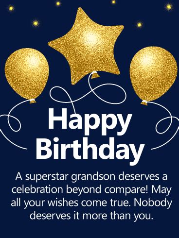 beautiful happy birthday wishes  grandson