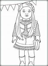 Doll Coloring American Girl Pages Dolls Wellie Wishers Color Printable Drawing Kit Getcolorings Getdrawings Print Rebecca sketch template