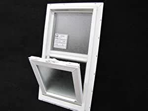 mobile home window obscured glass  insulated vinyl thermopane  tilt sash screen