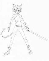 Miraculous Ladybug Coloring Noir Pages Chat Cat Template Kids Popular Youloveit sketch template