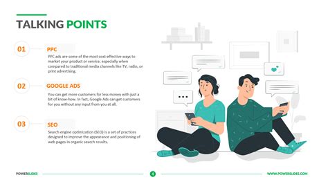 talking points template  templates powerslides