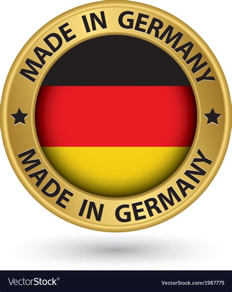 germany gold label royalty  vector image