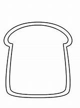 Boterham Brood Sandwich Brot Ausmalbilder Ausmalbild Stemmen sketch template