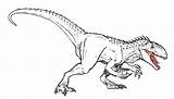 Rex Indominus Coloring Dinosaur Jurassic Kids Colorear Jurrasic Hit Movie sketch template