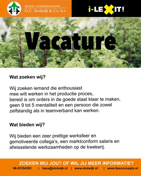 vacatures gc stolwijk  bv