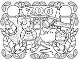 Zoo Coloring Pages Printable Animal Sheets Stephen Joseph Animals Print Preschool Cute Books Coloringbay sketch template
