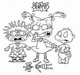 Rugrats Coloringpagesfortoddlers Doghousemusic sketch template