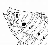 Fish Coloring Coloringcrew sketch template