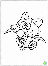 Coloring Dinokids Doraemon Close sketch template