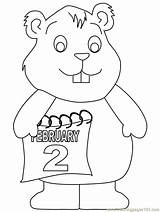 Groundhog Coloring Pages Groundhogs Kids Print Woodchuck Templates Book Popular Clipart Library Colouring Advertisement Choose Board Calendar Codes Insertion sketch template