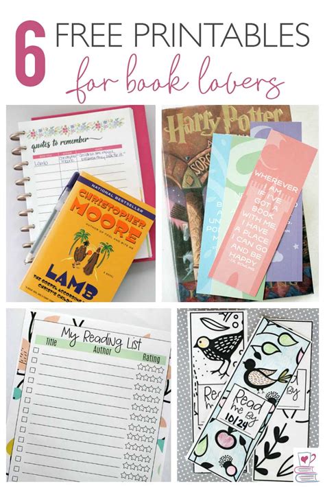 printables  book lovers busy moms book club
