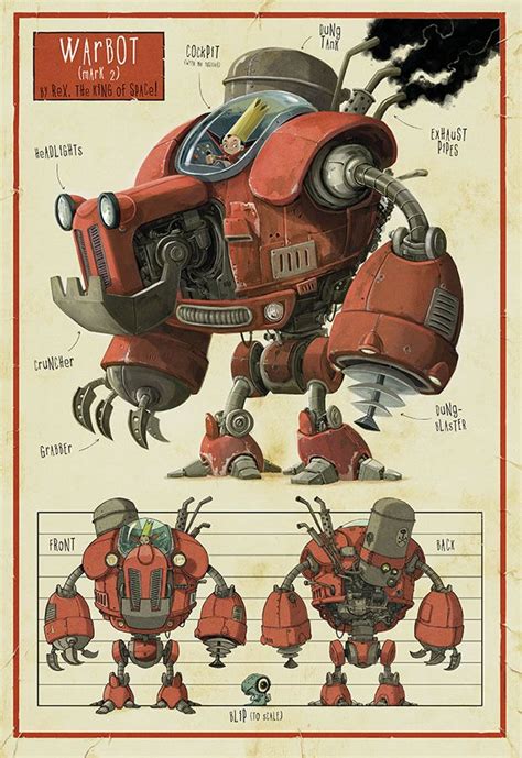 Warbot Jonny Duddle Robot Concept Art Character