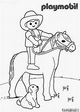 Playmobil Pages Coloring Colouring Imprimer Click Coloriage sketch template