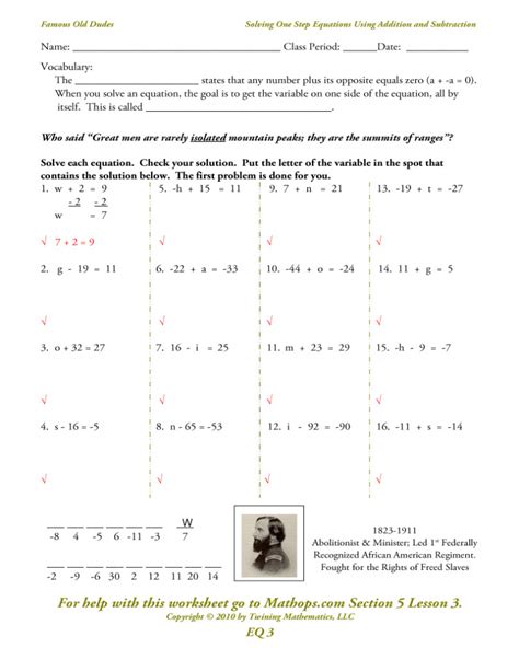 addition subtraction equations worksheet math worksheets printable