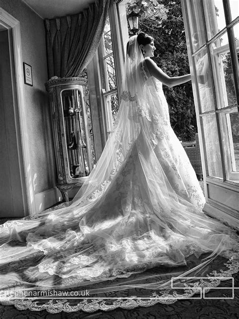 beautiful bride wearing dress by deborah moore at the stunning tickton