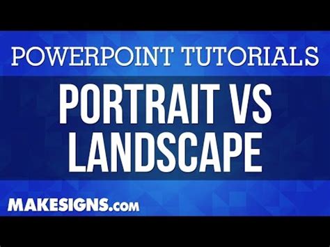 portrait  landscape   powerpoint poster  youtube