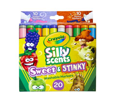 silly scents sweet stinky scented markers  count bargainlow