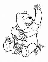 Pooh Winnie Coloring Pages Printable Characters Disney Print Bear Baby Cartoon sketch template