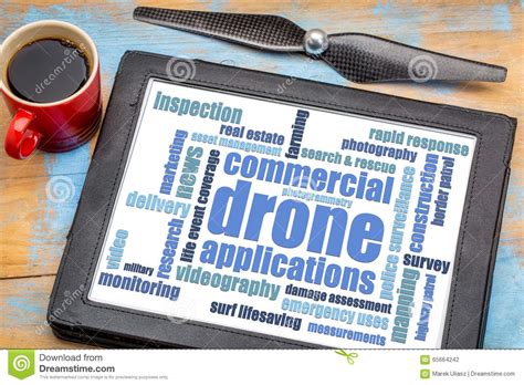 commercial drone applications stock photo image  damage estate