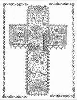 Crosses Scripture Create Soothe Adultos Besuchen Zentangle Religioso sketch template