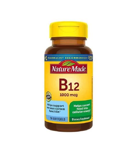 Nature Made Vitamin B12 1000mcg 90 Softgels Wealzin