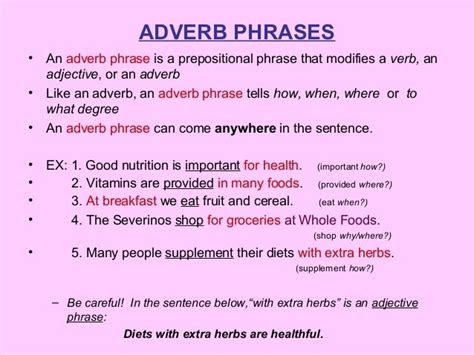 adverb phrases