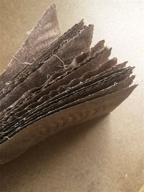 Produce Paper 8 5x11 Inch Handmade Paper Raw Plant Paper Rustic