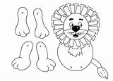 Puppets Craft Animals Circus Pantin Safari Carta Burattini Lions Anansi Verob Downloads sketch template