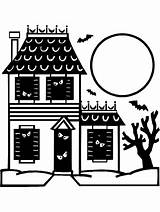 Haunted House Coloring Halloween Pages Printable Primarygames Clipart Colouring Kids Ebook Houses Corner Mansion Luxurious Color Print Awesome Pdf Drawing sketch template