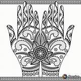 Henna Mehandi Tattoos Namaste sketch template