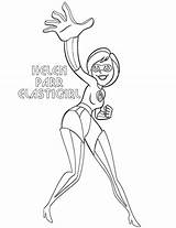 Incredibles Elastigirl Stretchy sketch template