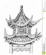 Drawing Chinese Temple Pagoda Draw Asian Japanese Architecture Buildings Drawings Dreamstime Stock Illustration Google Ancient Clipart Vectors Thumbs Search Illustrations sketch template