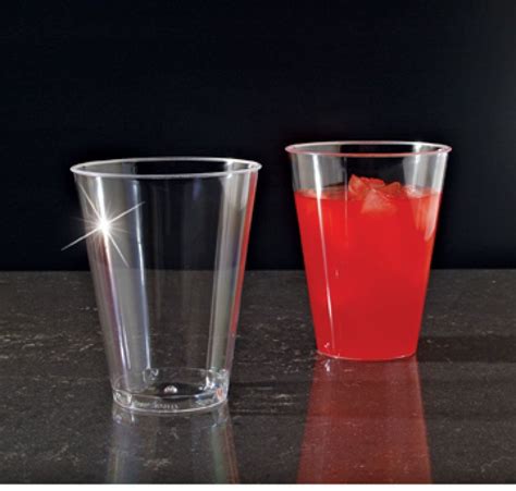 7 oz clear hard plastic tumbler drinking glasses cups 500 tumblers cs
