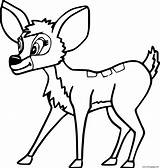 Fawn Deer sketch template