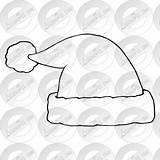 Hat Santa Outline Christmas Clipart Cards Lessonpix Watermark Register Remove Login Drawings sketch template