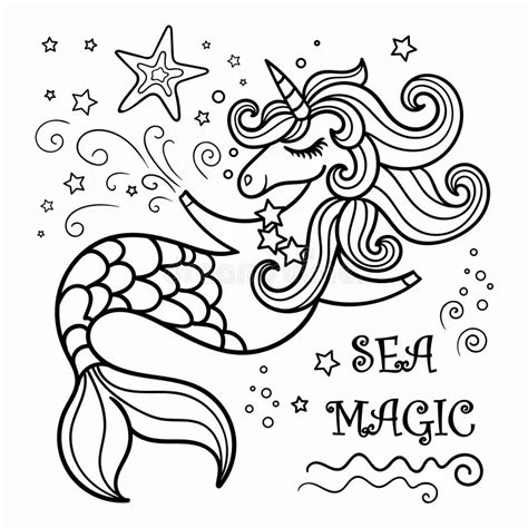 mermaid  unicorn coloring pages   gambrco