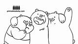 Bears Bare Coloring Pages Printable Bear Cartoon Sheets Choose Board Template sketch template