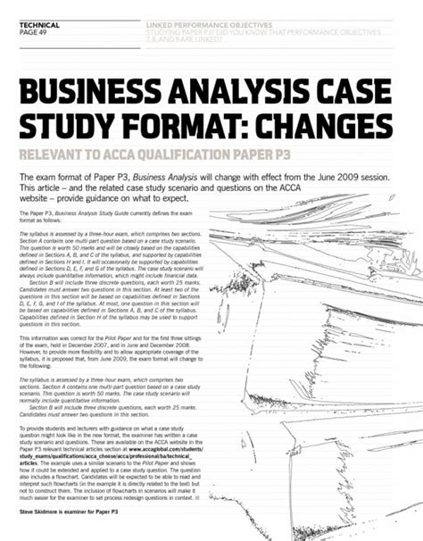 business case study template business
