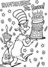 Coloring Pages Hat Cat Print Seuss Dr Easy Birthday Printable Activities Book Visit sketch template
