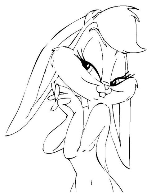 lola bunny coloring page coloring home