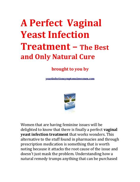 A Perfect Vaginal Yeast Infection Treatment The Best And