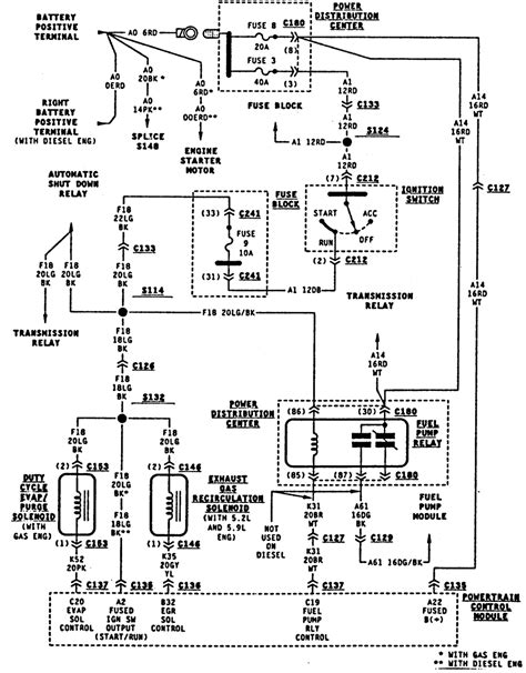 dodge ram  fuel pump wiring diagram wiring diagram