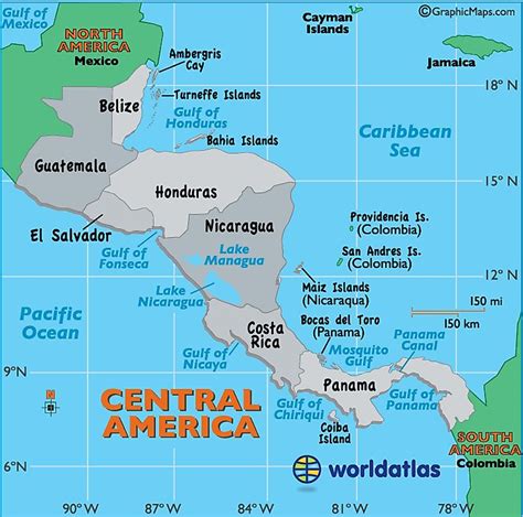 the seven countries of central america worldatlas
