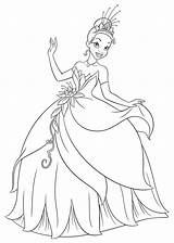 Tiana Coloring Pages sketch template