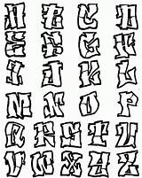 Graffiti Letters Coloring Pages Alphabet Fonts Font Styles Lettering Creator Airbrush Crazy Printable Letter Street Bubble Gangster Graffitie Designs Writing sketch template