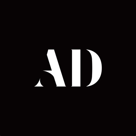 ad logo letter initial logo designs template  vector art  vecteezy