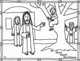 Zacchaeus sketch template