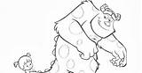 Sulley sketch template